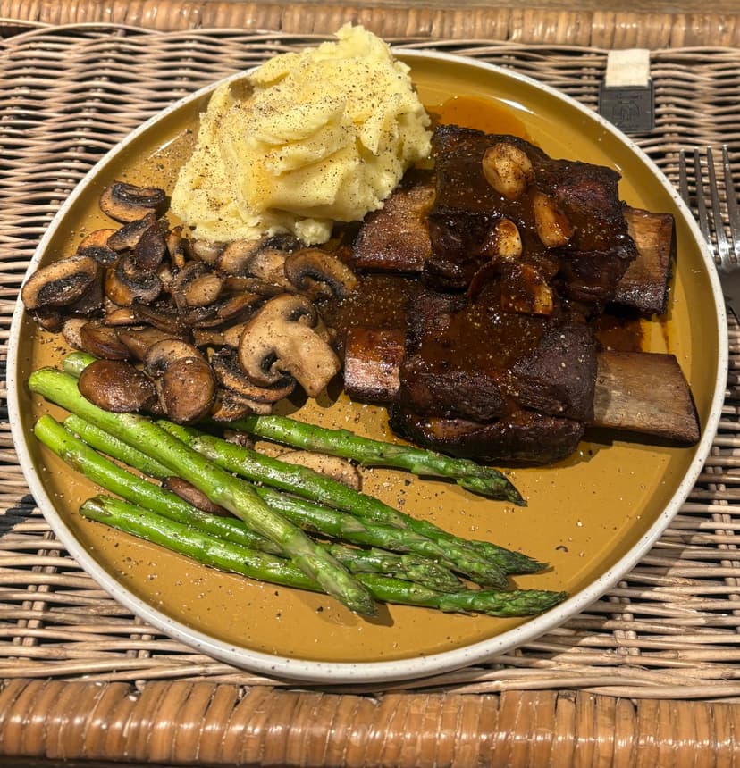 Slow cooked Beef short ribs
