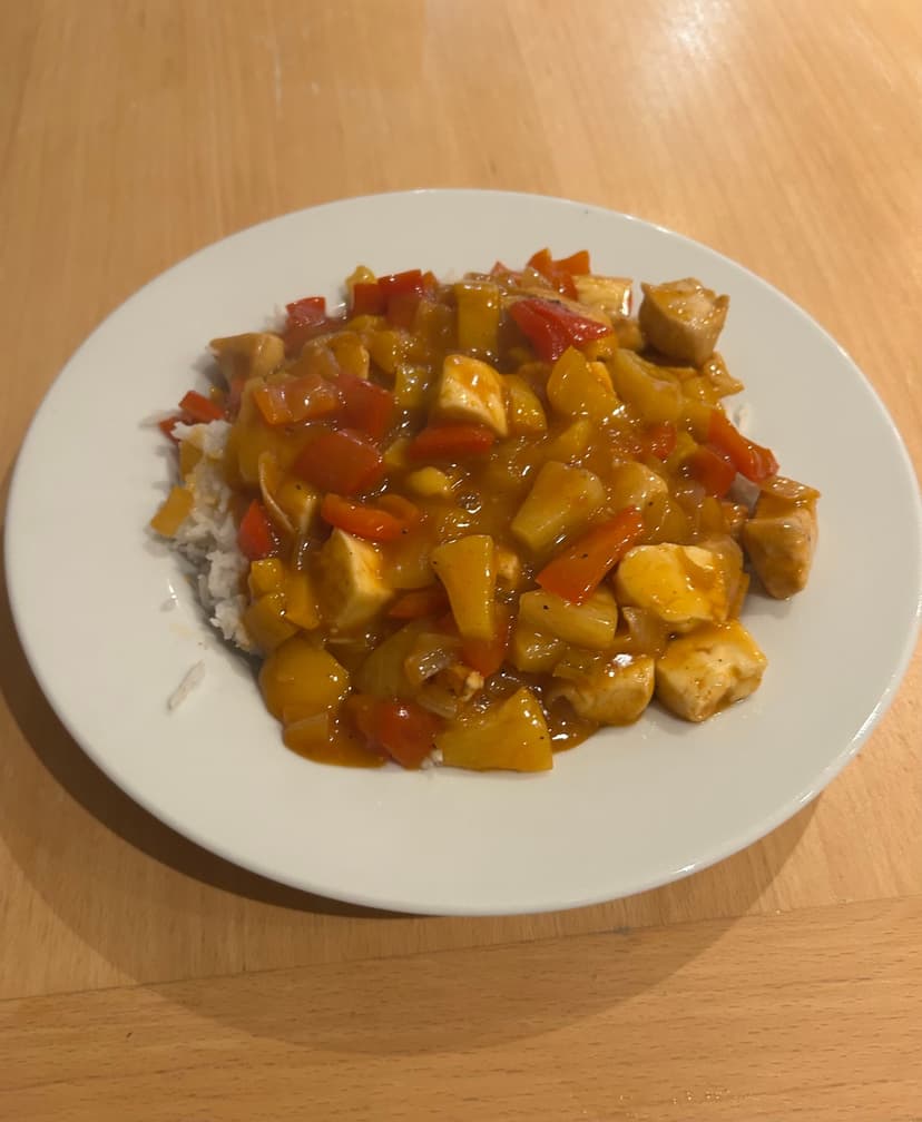 Sweet & Sour Halloumi Chicken